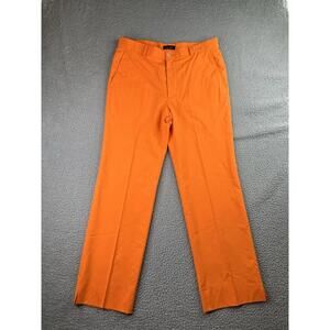 Elevee Custom Golf Performance Pants Mens 34x30 Orange Stretch Lightweight